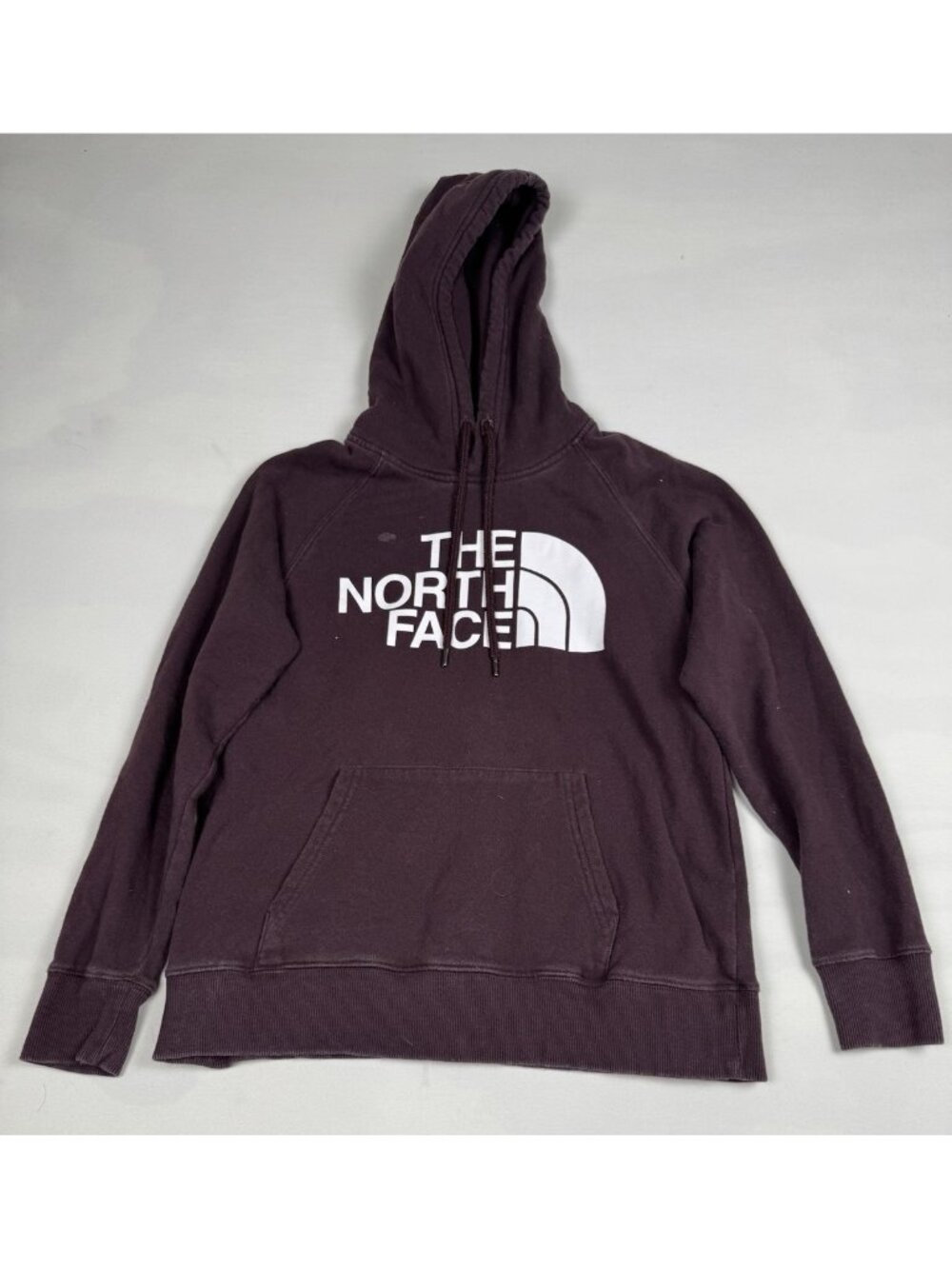 The North Face Half Dome Pullover Hoodie Womens S Purple Logo Sweatshirt